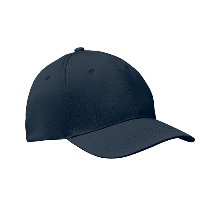 Casquette personnalisée 6 pans coton Basie Bleu marine